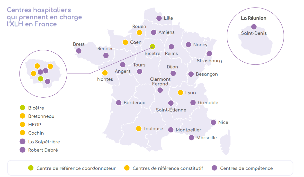 Cartographie des centres en France